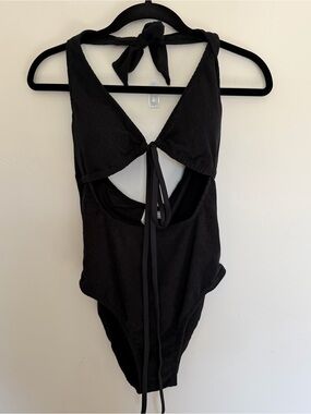 Celebrity Pink Black One-Piece Swimsuit